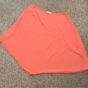 Pink Lily Flowy Lightweight Summer Coral One Shoulder Top Size M